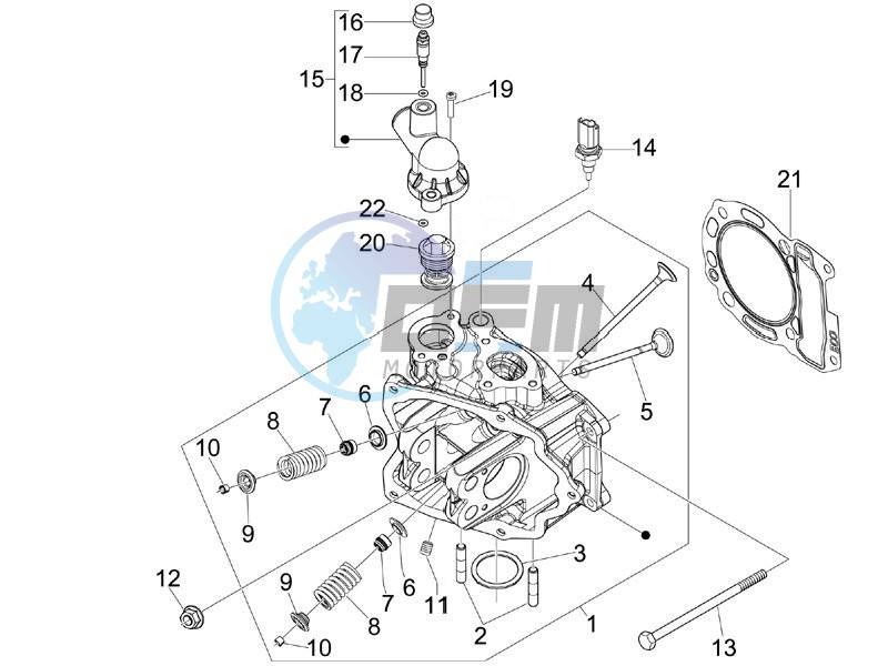 Cilinder head unit - Valve