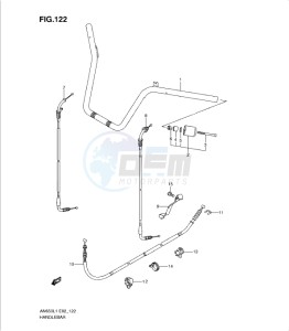 AN650 drawing HANDLEBAR (AN650AL1 E51)