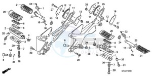 CBF1000TA France - (F / ABS CMF) drawing STEP