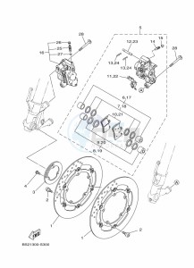 MT-09 MTN850-A (BS2G) drawing FRONT BRAKE CALIPER