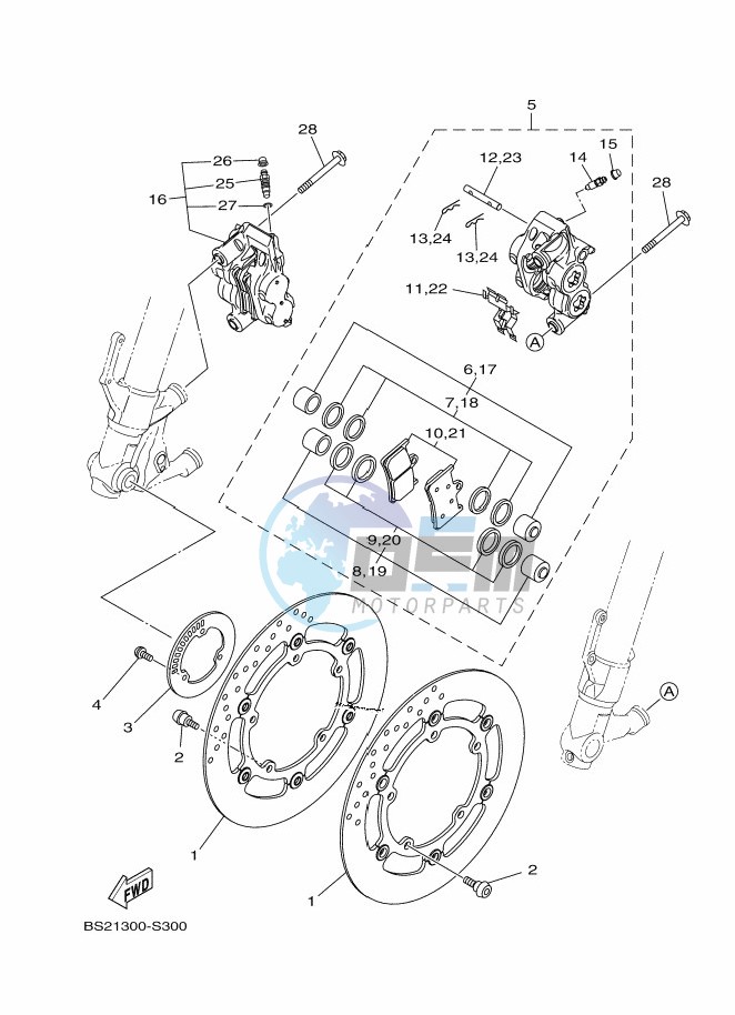 FRONT BRAKE CALIPER