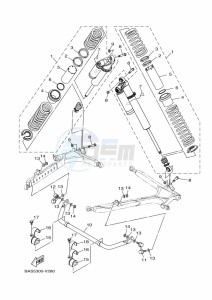 YXZ1000ET YXZ1000R SS (BASF) drawing REAR SUSPENSION