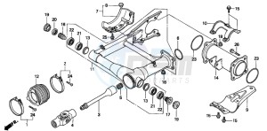 TRX300FW FOURTRAX 300 4X4 drawing SWINGARM