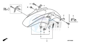 CB13009 Europe Direct - (ED / MME TWO) drawing FRONT FENDER