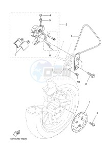 CW50LN BOOSTER (1WP3 1WP4) drawing FRONT BRAKE CALIPER