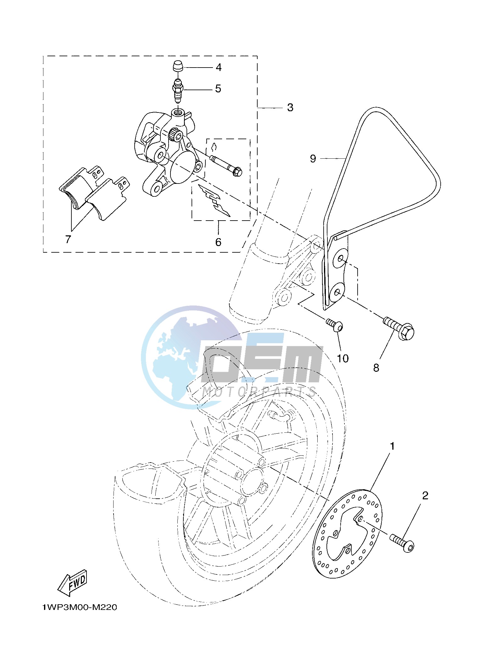 FRONT BRAKE CALIPER