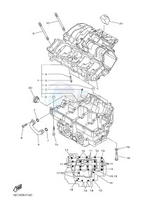 FZ1-N FZ1 (NAKED) 1000 (1EC9) drawing CRANKCASE