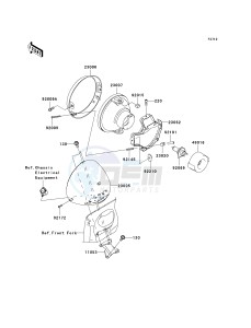 VN 1600 A [VULCAN 1600 CLASSIC] (A6F-A8FA) A7FA drawing HEADLIGHT-- S- -