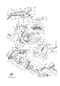 MT07A MT-07 ABS 700 (1XB1 1XB2) drawing FUEL TANK 2