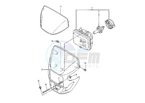 WR F 250 drawing HEADLIGHT