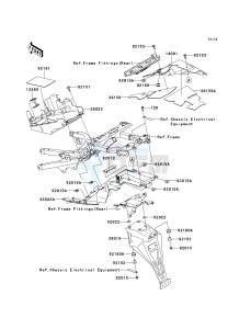 ZX636 C [NINJA ZX-6R] (C6F) D6F drawing REAR FENDER-- S- -