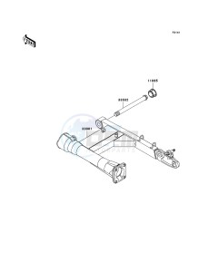 VN1600 CLASSIC TOURER VN1600-D1H GB XX (EU ME A(FRICA) drawing Swingarm