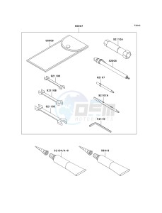 VN 1600 B [VULCAN 1600 MEAN STREAK] (B6F-B8FA) B6F drawing OWNERS TOOLS