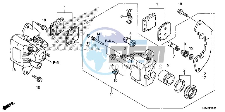 FRONT BRAKE CALIPER