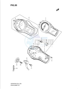 GSF650/S drawing SPEEDOMETER (GSF650SK9/SUK9/SL0/SUL0)