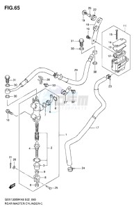 GSX1300B B-KING drawing REAR MASTER CYLINDER (GSX1300BKK8/U2K8/K9/UFK9/L0/UFL0)