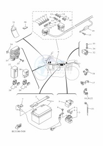 XSR700 MTM690D-U (BJY1) drawing ELECTRICAL 1