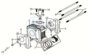 MIO 50 drawing CYLINDER / GASKETS