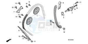 CBR1000RAA France - (F / ABS CMF HRC) drawing CAM CHAIN/TENSIONER