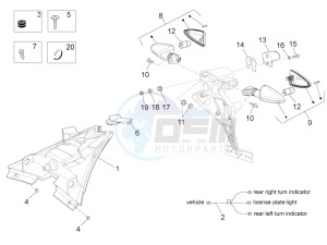 RS4 50 2T (CH, EU, JP) drawing Rear lights