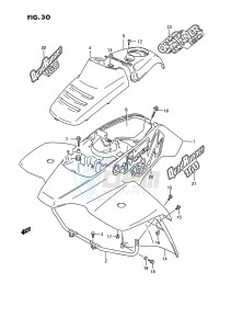 LT-F160 (P28) drawing FRONT FENDER