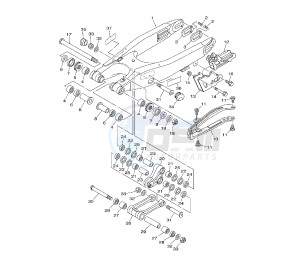 YZ LC 125 drawing REAR ARM