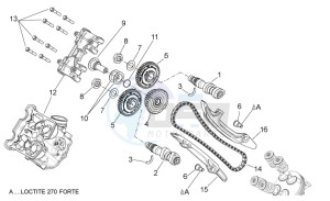 Shiver 750 drawing Front cylinder timing system