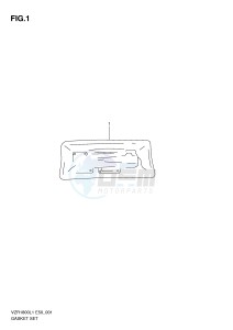 VZR1800 (E50) INTRUDER drawing GASKET SET