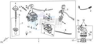 SYMPHONY 125 drawing CARBURATOR