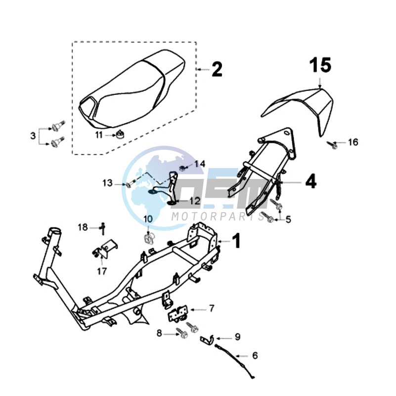 FRAME AND SADDLE