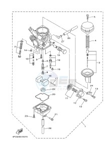 YBR125EGS (43B9) drawing CARBURETOR