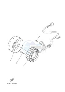 YFM700FWB YFM70KDXG KODIAK 700 (B163) drawing GENERATOR