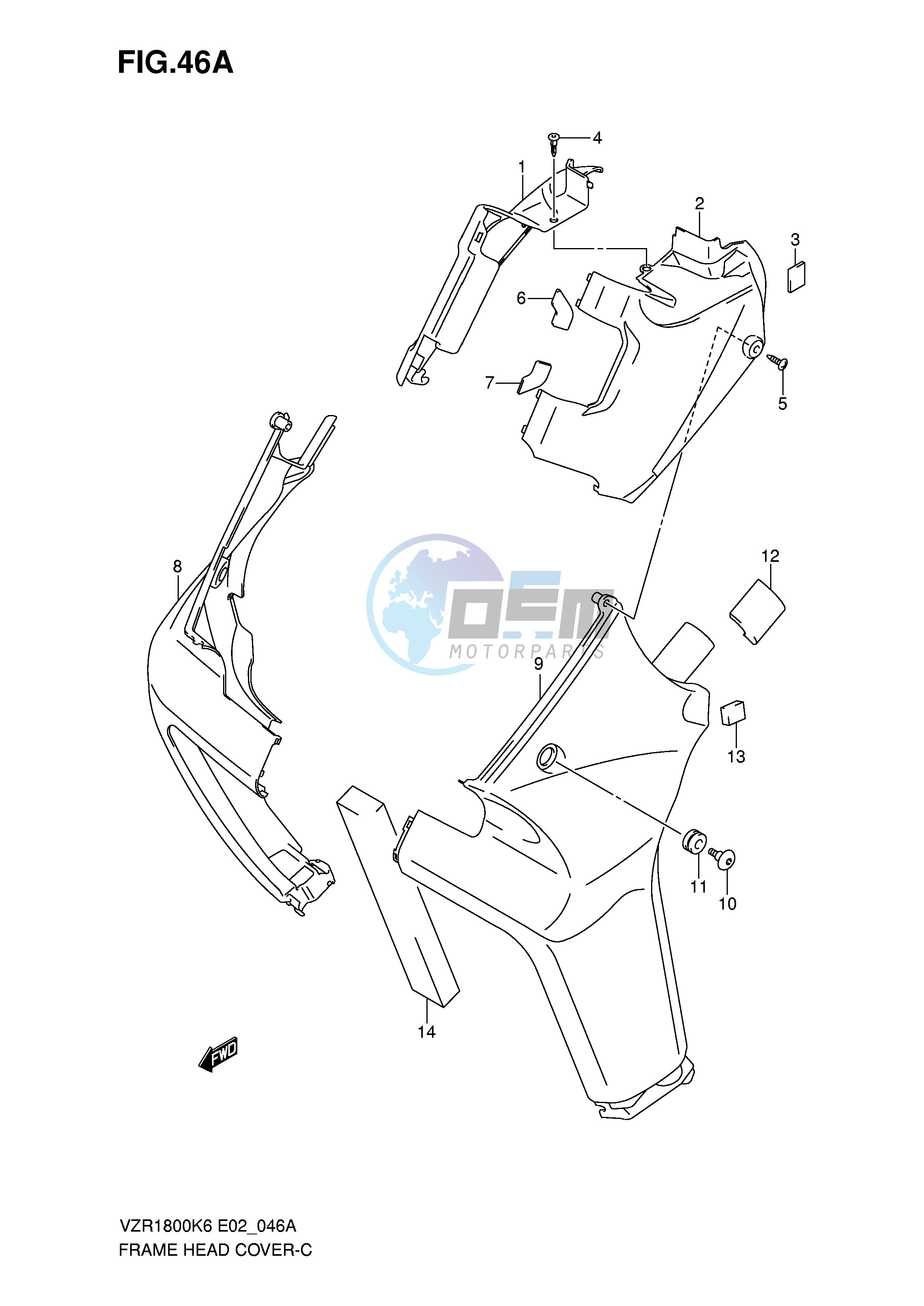 FRAME HEAD COVER (VZR1800ZK7 ZU2K7 ZK8 ZU2K8 ZK9 ZUFK9 ZL0 ZUFL0)