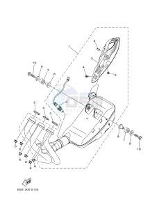 MTN850 MTN-850D MT-09 SP (B6C1) drawing EXHAUST