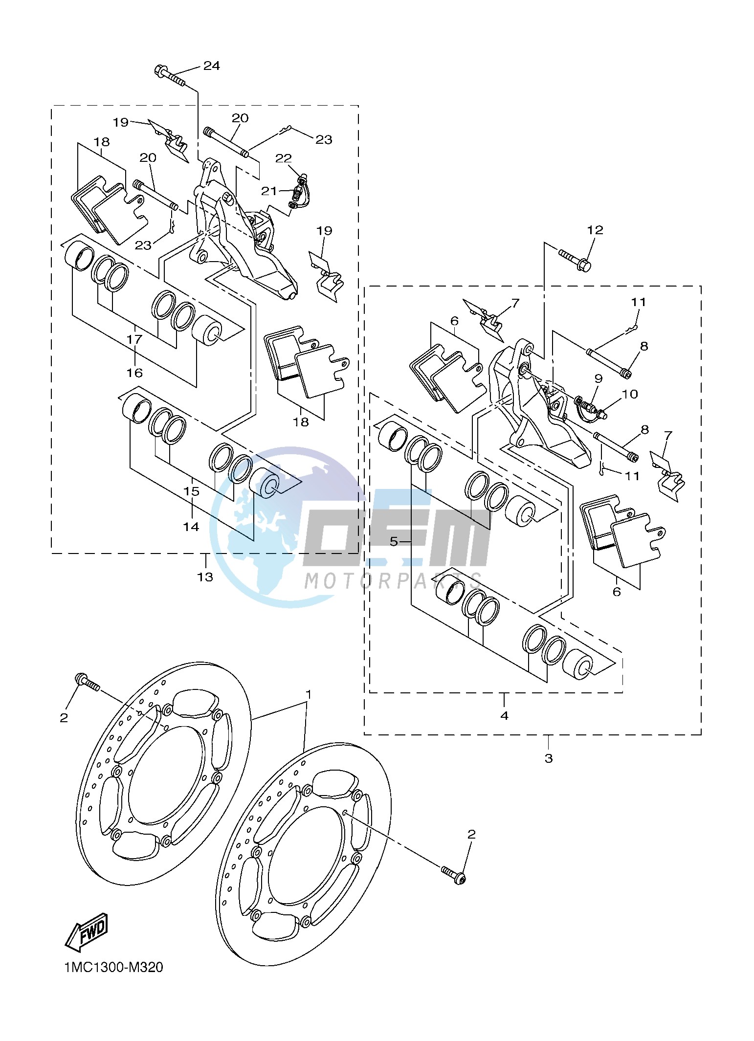 FRONT BRAKE CALIPER