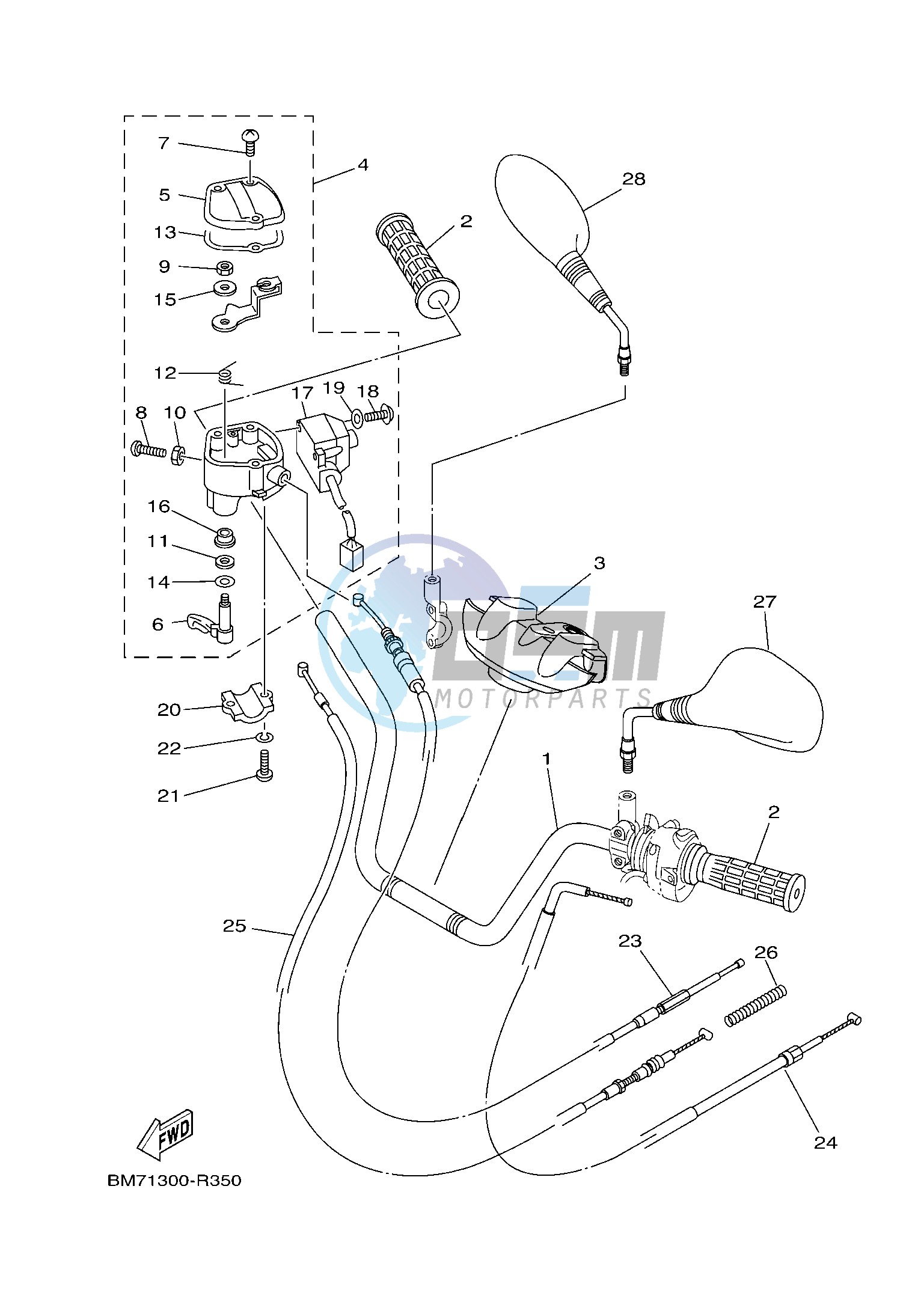 STEERING HANDLE & CABLE