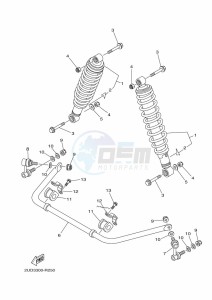 YFM700FWAD GRIZZLY 700 EPS (BFEG) drawing REAR SUSPENSION