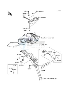 Z1000 ZR1000DCF FR GB XX (EU ME A(FRICA) drawing Taillight(s)