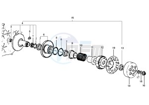 Hexagon GTX 125-180 drawing Driven pulley