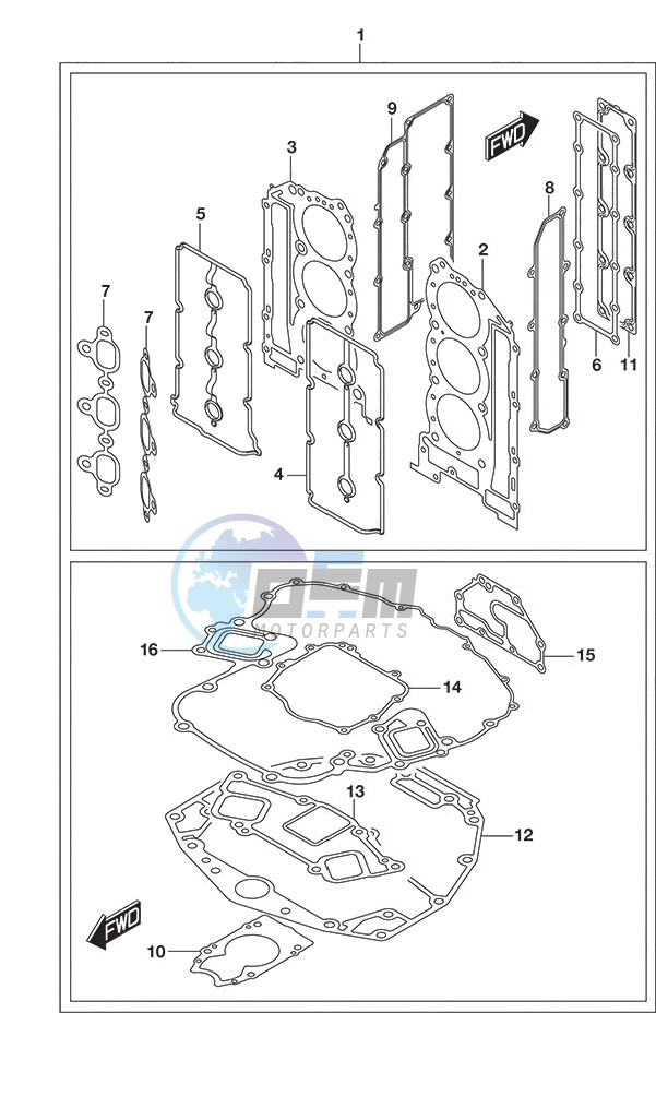 Gasket Set DF 250S