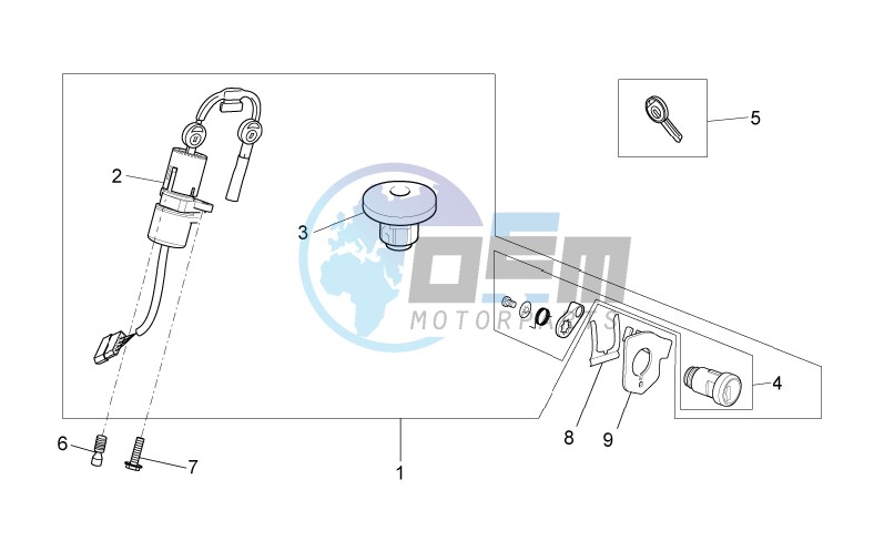 Lock hardware kit