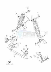 YFM700FWAD GRIZZLY 700 EPS (BDEF) drawing REAR SUSPENSION