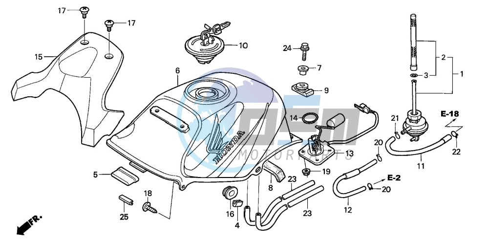 FUEL TANK (CBR125R/RS/RW5/RW6/RW8)