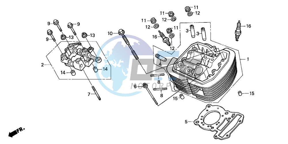 FRONT CYLINDER HEAD