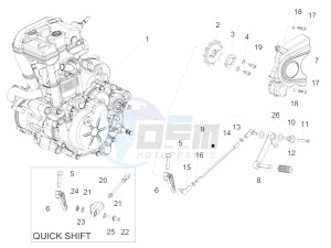 RS 125 4T E4 ABS EMEA EU drawing Engine-Completing part-Lever