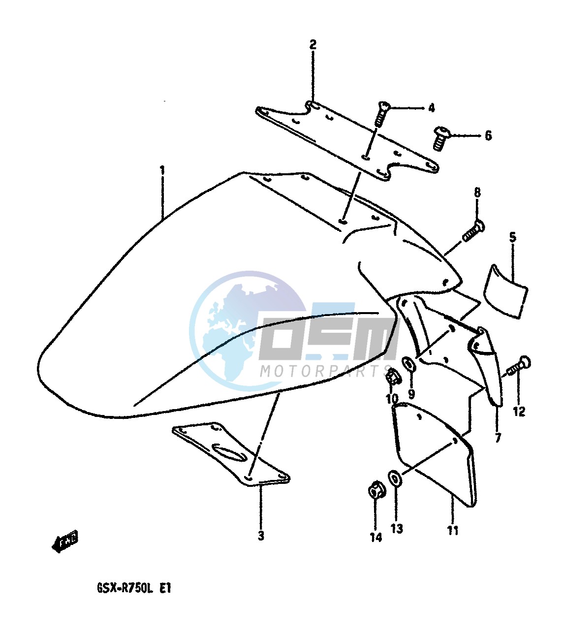 FRONT FENDER (MODEL K)