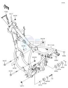 KX65 KX65AJF EU drawing Engine Mount