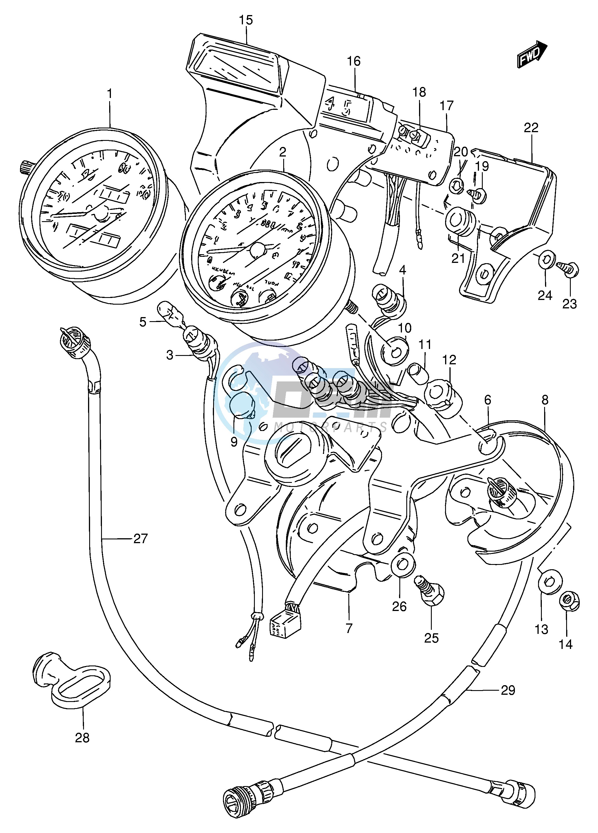 SPEEDOMETER - TACHOMETER (E30)