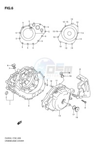 DL650 (E2) V-Strom drawing CRANKCASE COVER