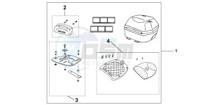 SH150 125 drawing TOP BOX 35L